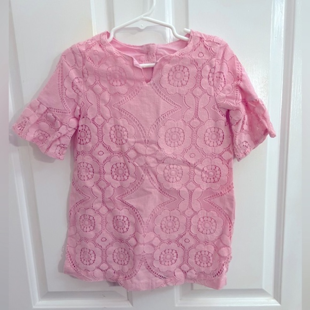 Janie and Jack Size 3T blouse. Pink.